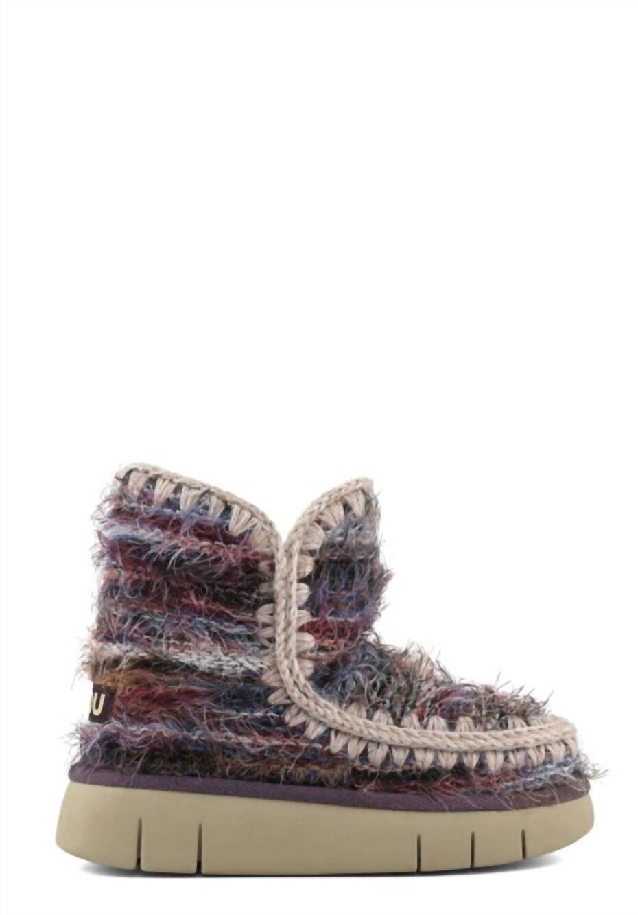 NEW MOU women's eskimo 18 ankle boots in purple
